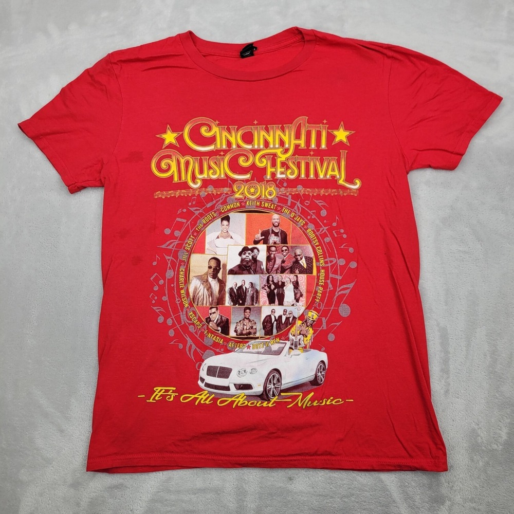 Cincinnati Music Festival Shirt Mens Medium The Roots Fantasia Jill Scott Common